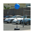Car Dealer Depot Reusable Balloon Ground Pole Kit W/ Water Base: Easy Credit Blue 545-ECB